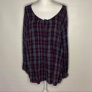 Torrid Plaid Blouse size  3X
